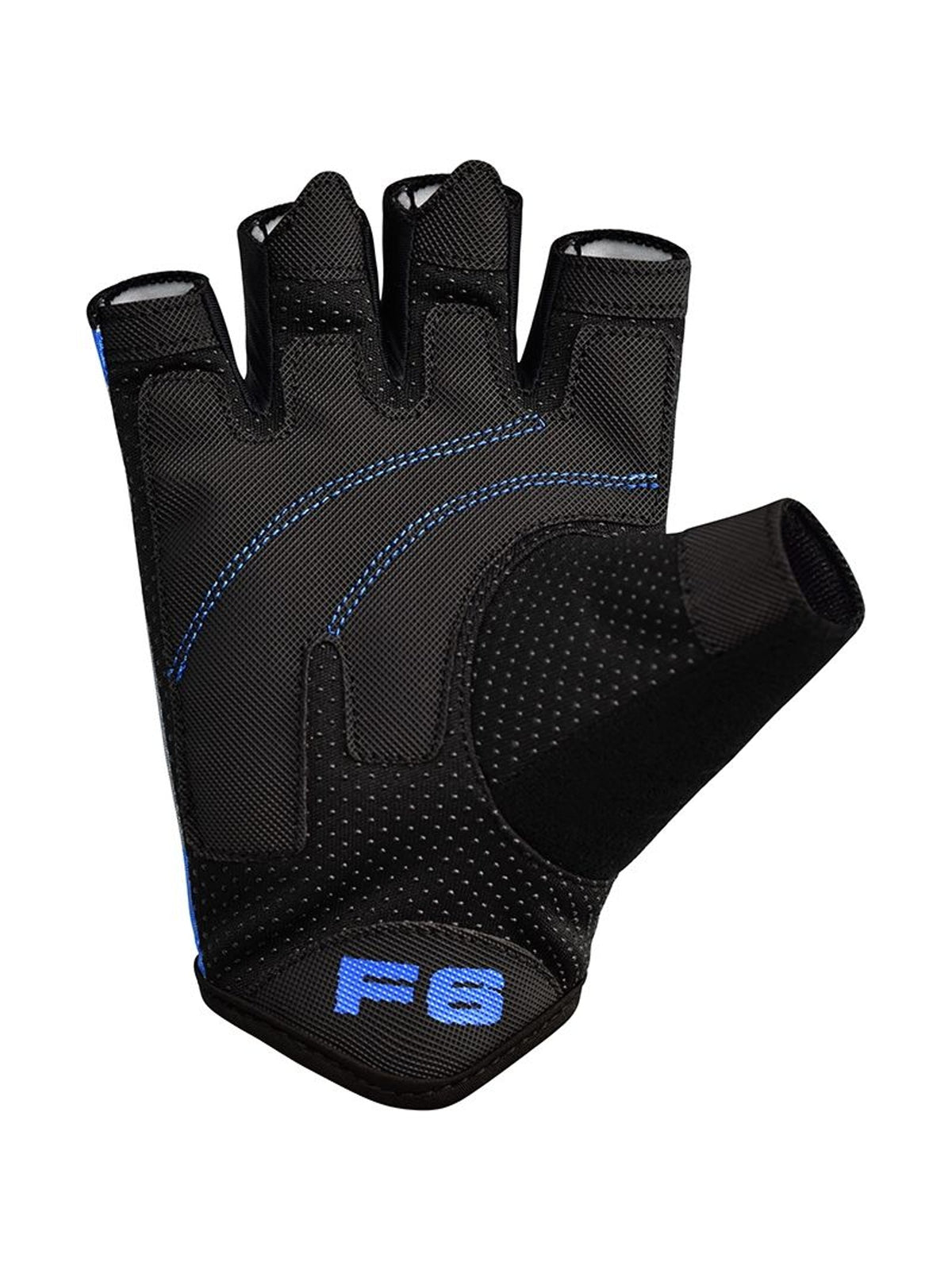 RDX F6 Fitness Gym Gloves, blue, image 2