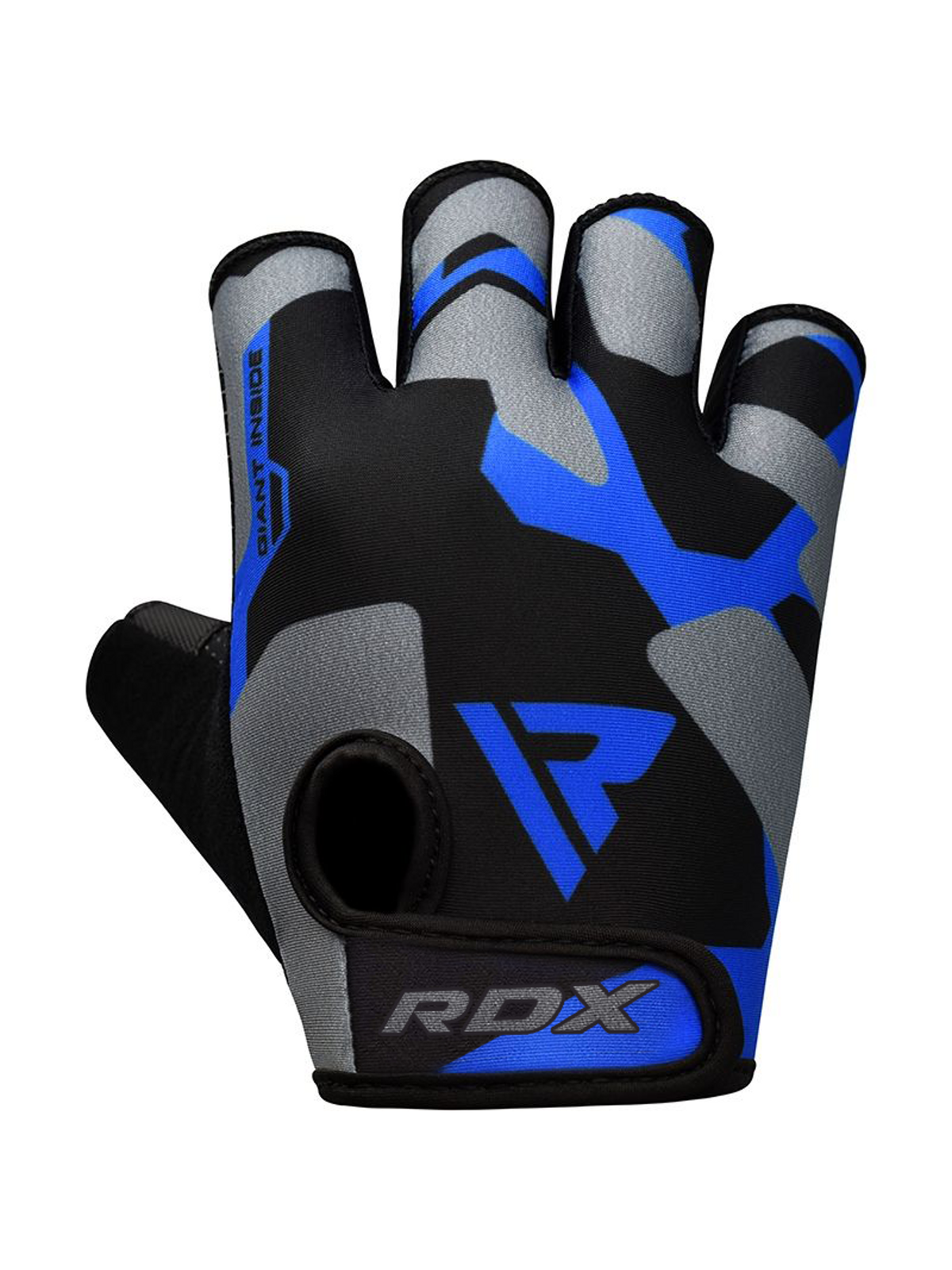 RDX F6 Fitness Gym Gloves, blue, image 4