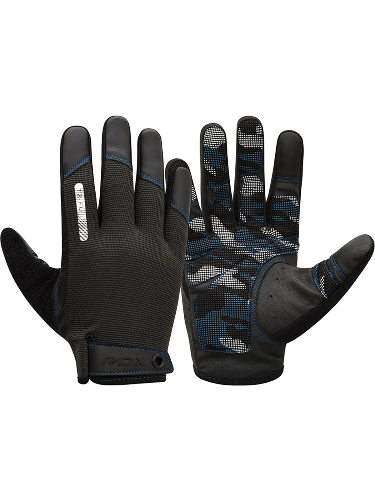 RDX T2 Touch Screen Friendly Full Finger Gym Gloves - Blue