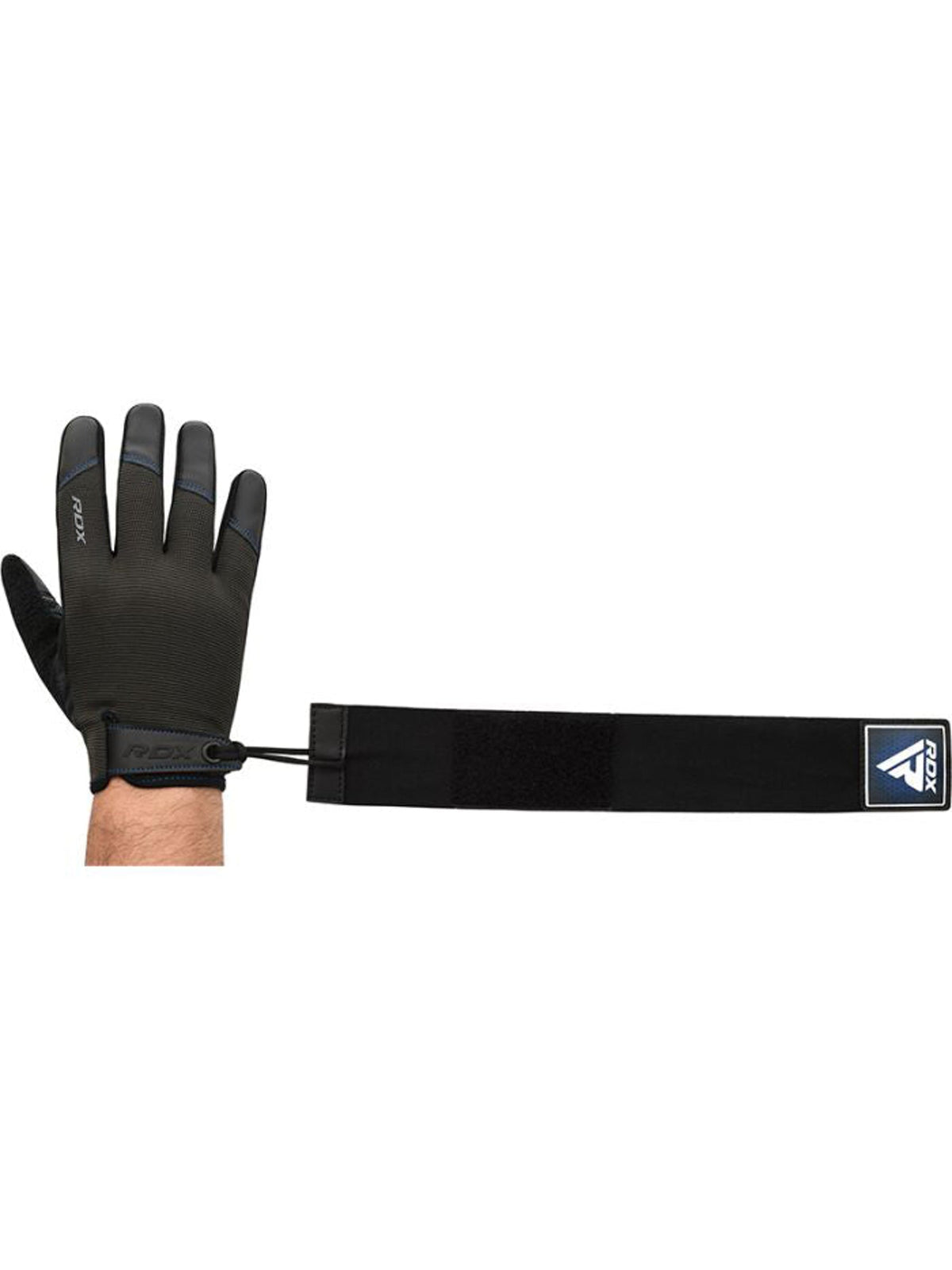 RDX T2 Weightlifting Full Finger Gym Gloves - Blue