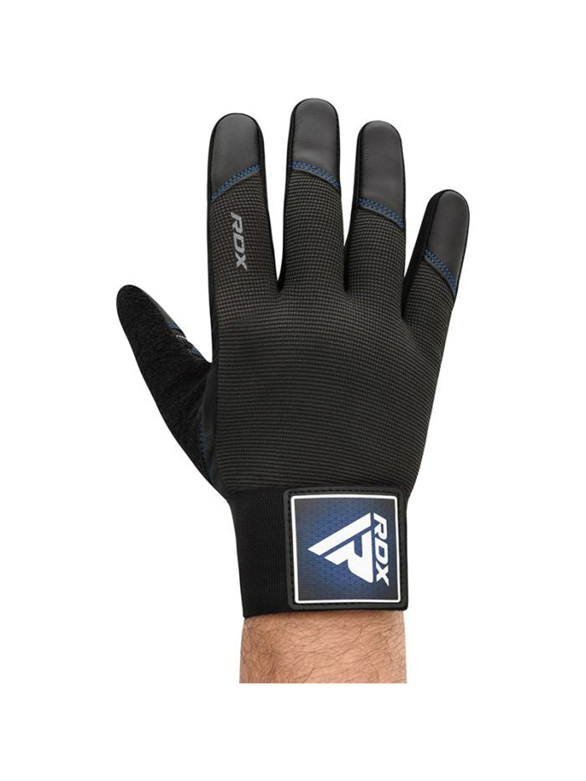 RDX T2 Weightlifting Full Finger Gym Gloves - Blue