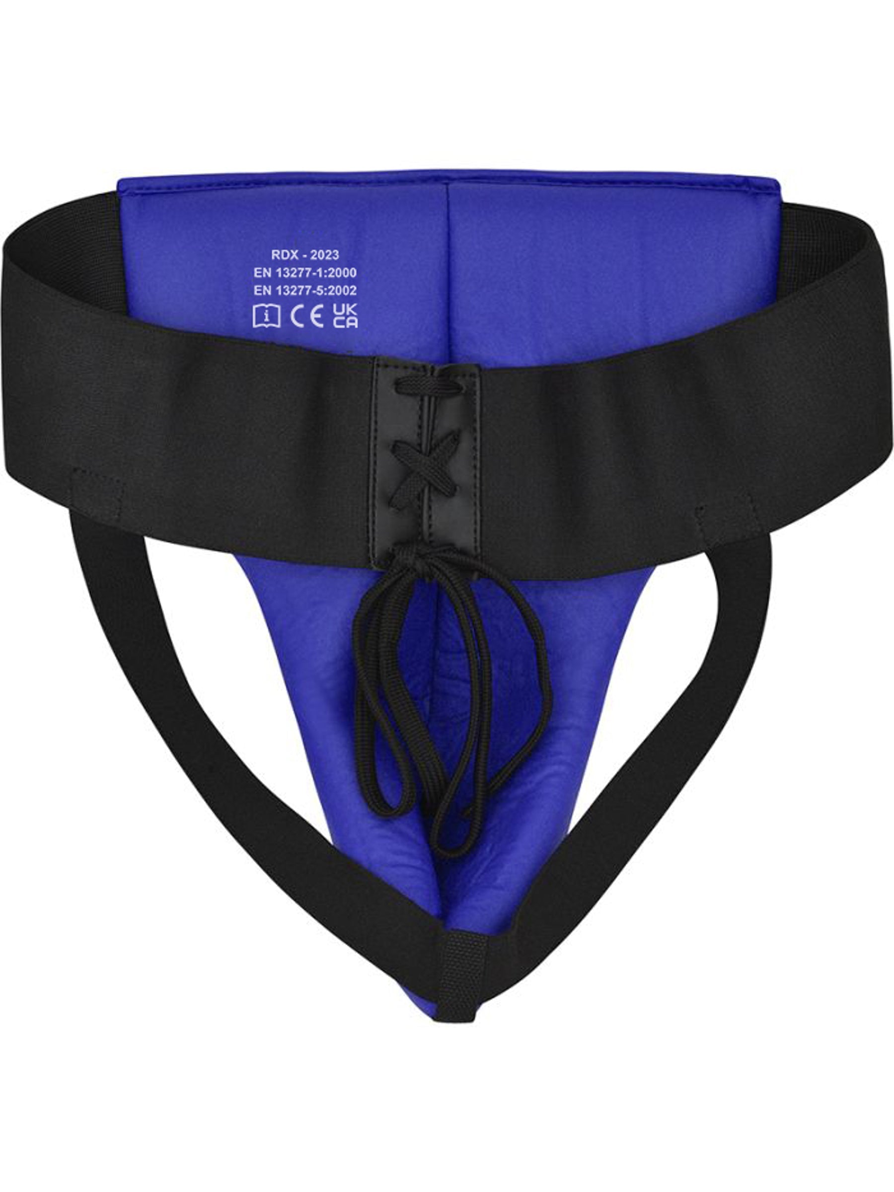 RDX R1 Martial Arts Groin Guard - Blue/Black