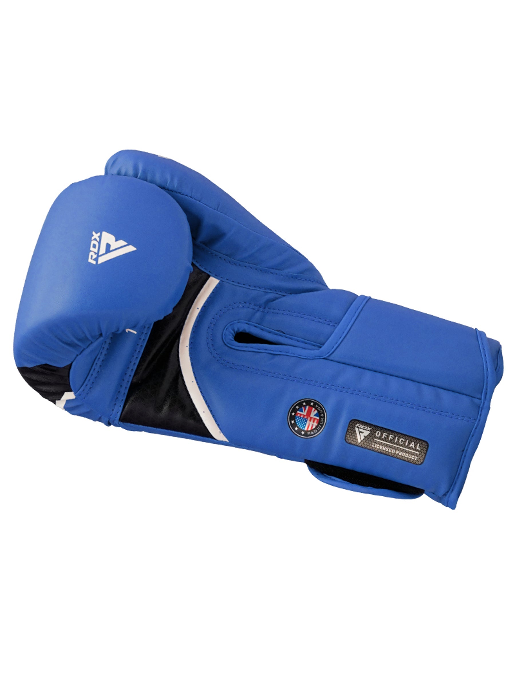 RDX Aura Plus T-17 Boxing Gloves - Blue/Black