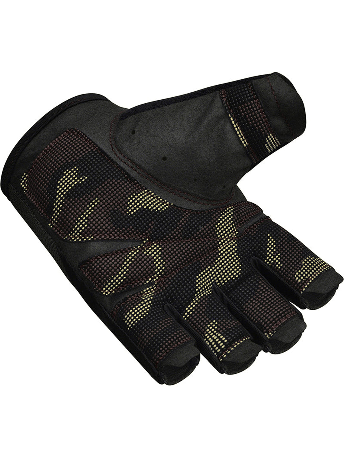 RDX T2 Weightlifting Gloves - Brown