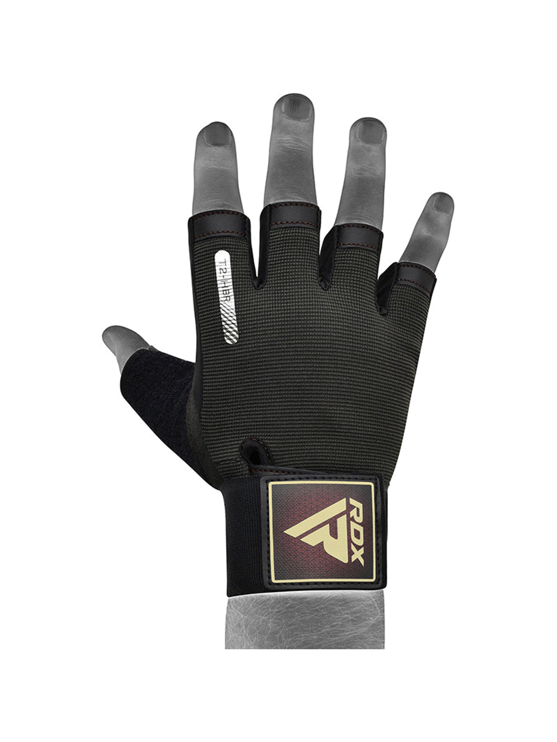 RDX T2 Weightlifting Gloves - Brown