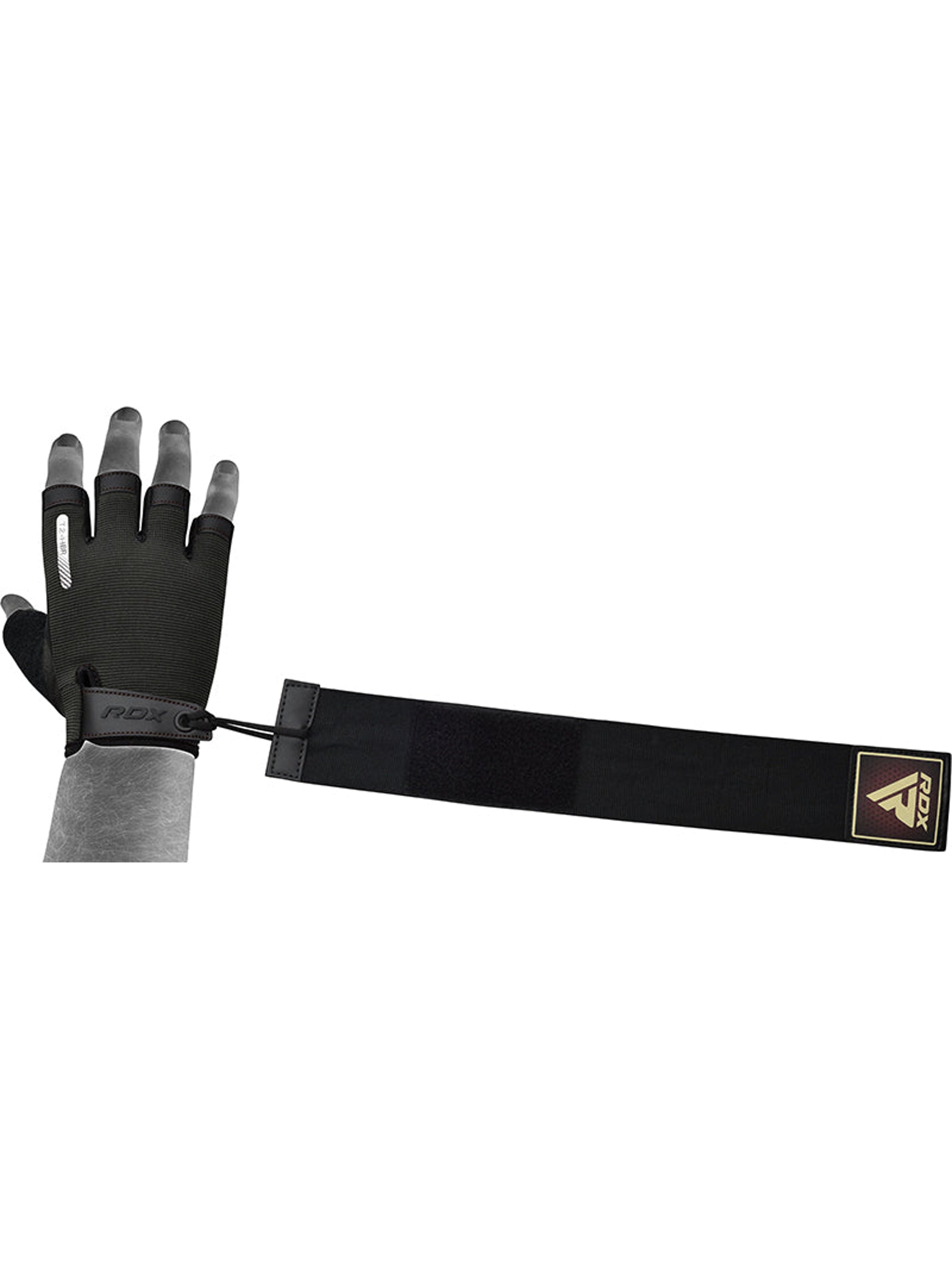 RDX T2 Weightlifting Gloves - Brown