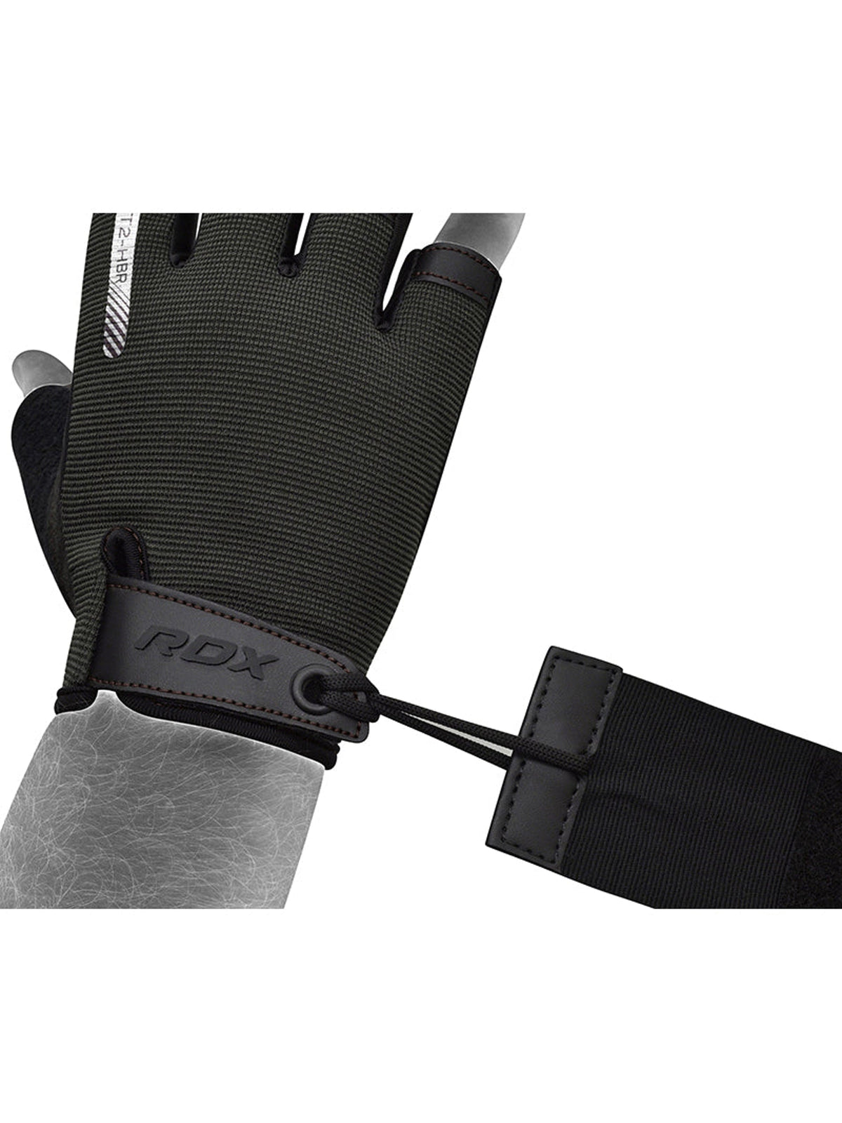 RDX T2 Weightlifting Gloves - Brown