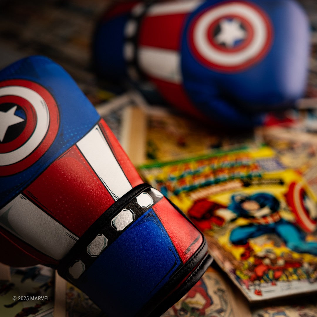Marvel's Classic Captain America Boxing Gloves - Action