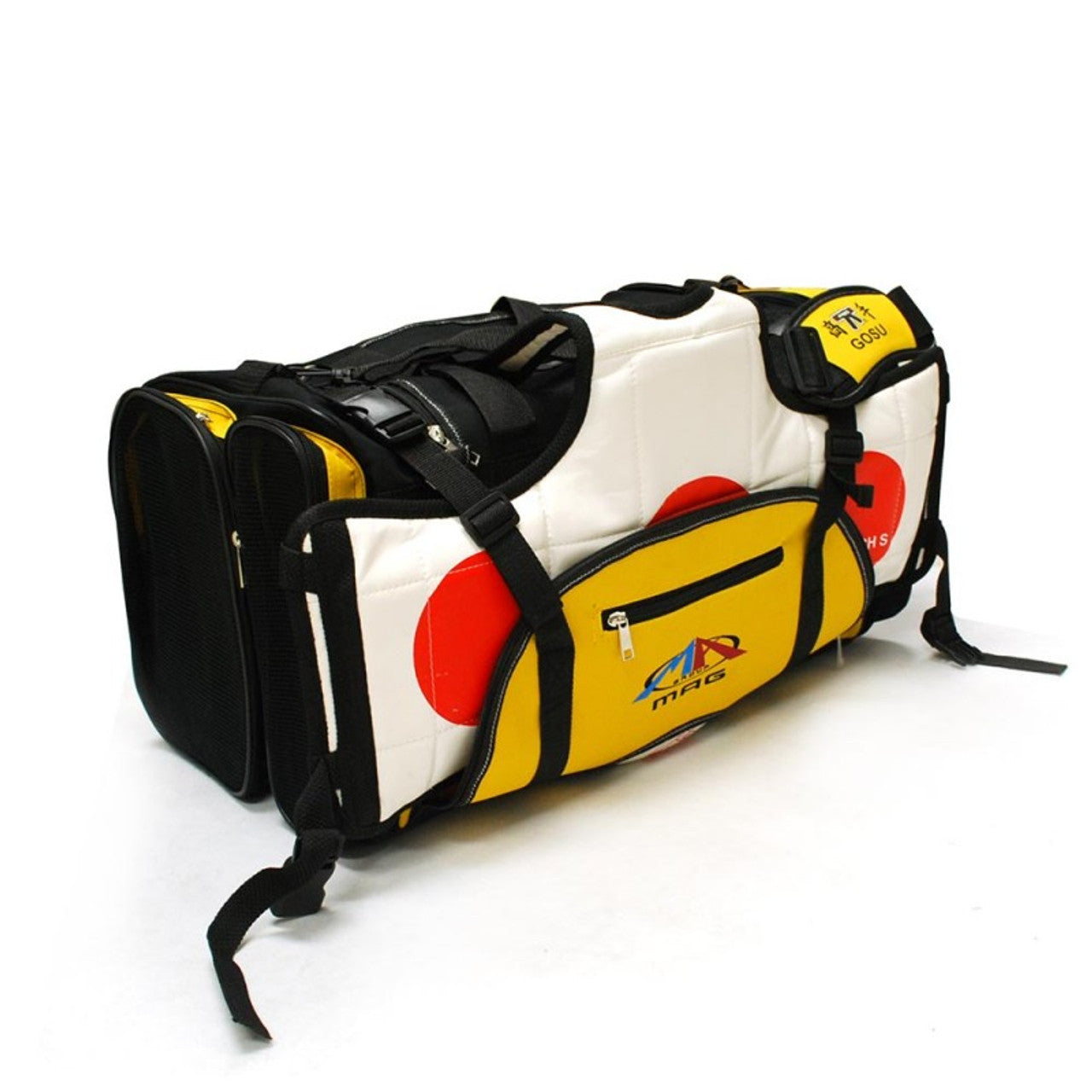 MAG Martial Arts Gear Bag Blue, Yellow, Red