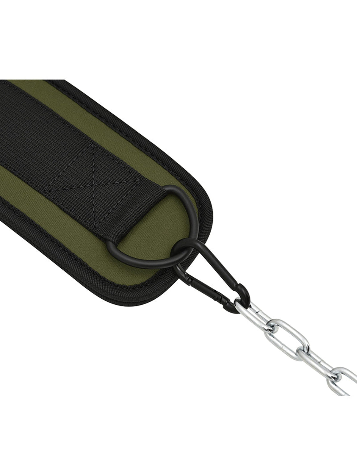 RDX T7 Weight Training Dipping Belt With Chain - Army Green