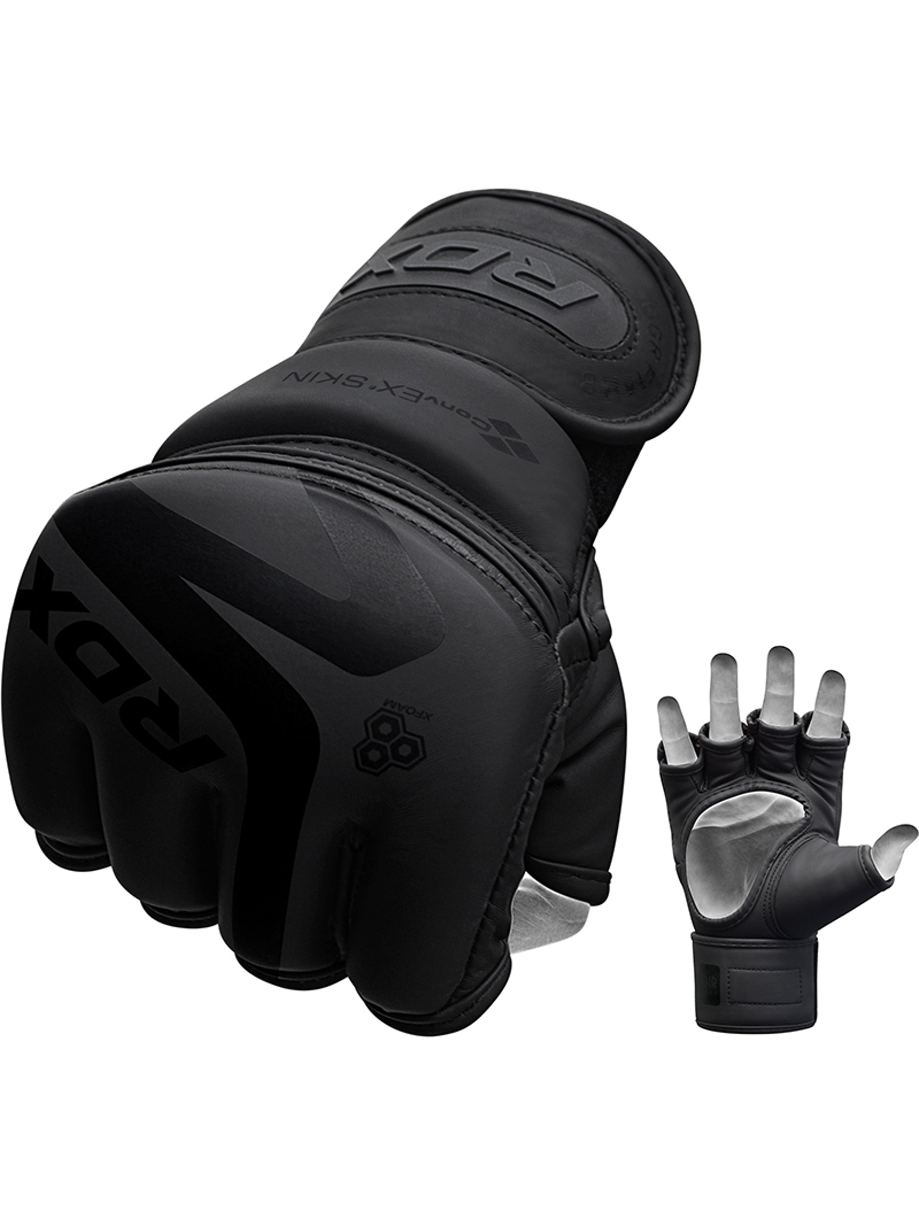 RDX F15 Noir MMA Training Gloves, Black