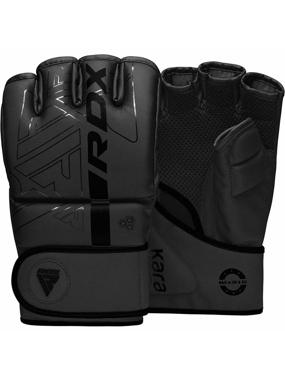 RDX F6 KARA MMA Grappling Gloves - Black