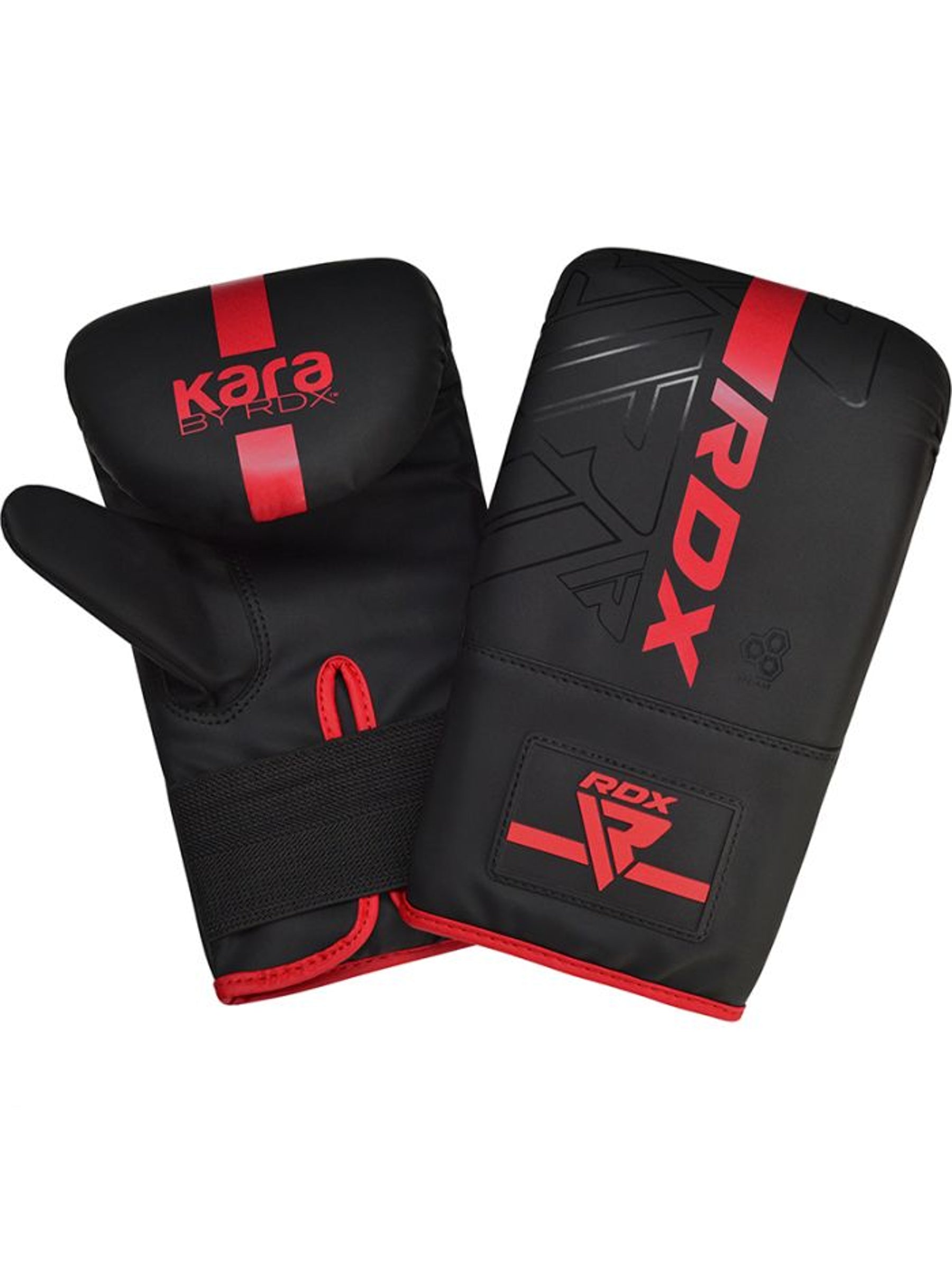 RDX F6 Kara Bag Gloves 4oz – Black/Red