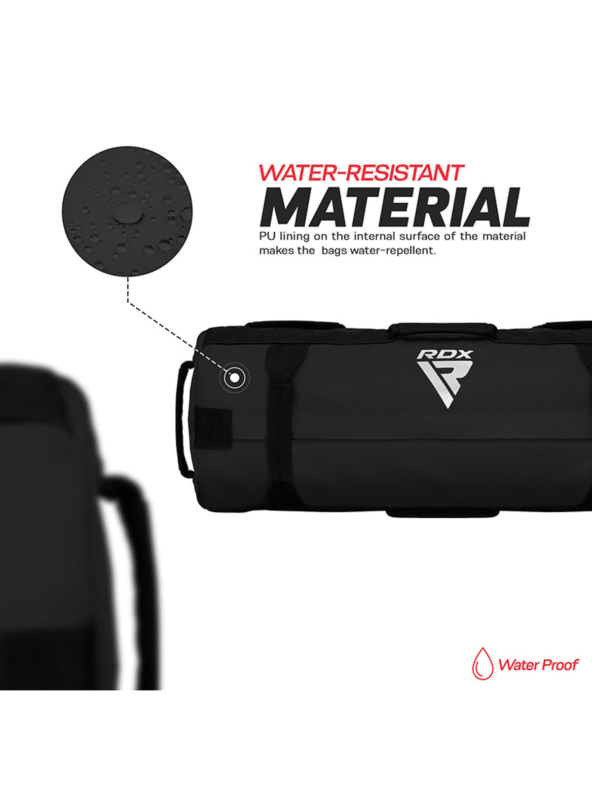 RDX Fitness Sandbag for Workout - Black