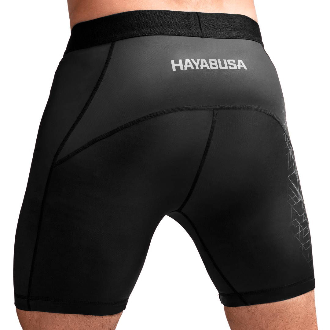 Hayabusa Geo Vale Tudo Shorts - Grey Back