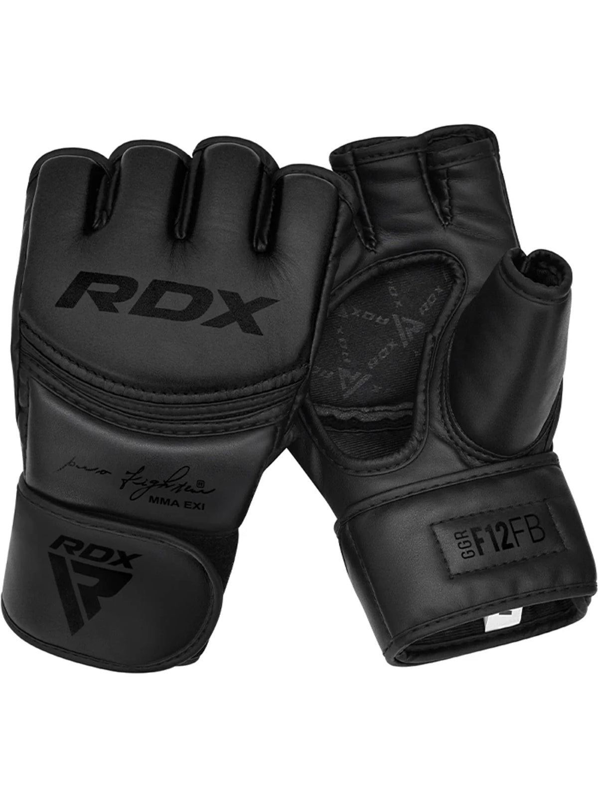 RDX GGR F-12 PLUS MMA Grappling Gloves, black, image 2
