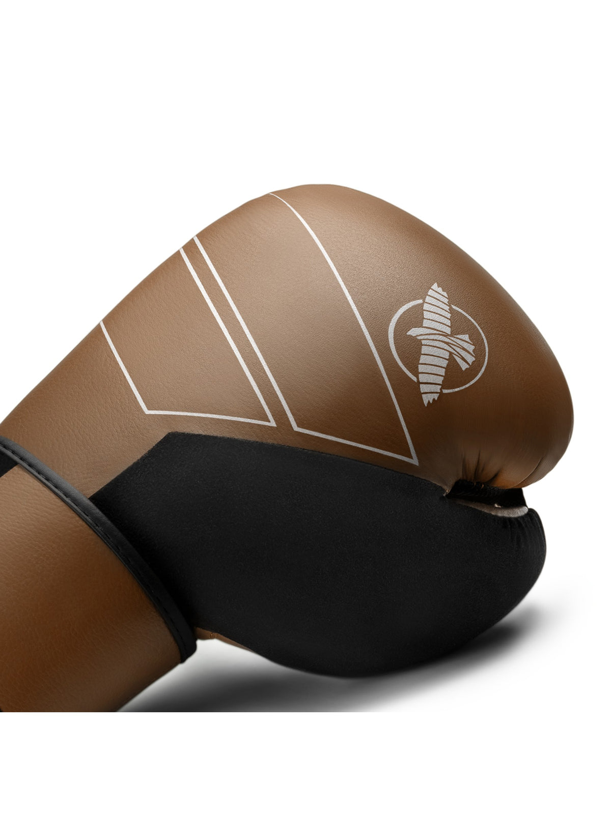 Hayabusa S4 Leather Boxing Gloves, golden brown, image 4