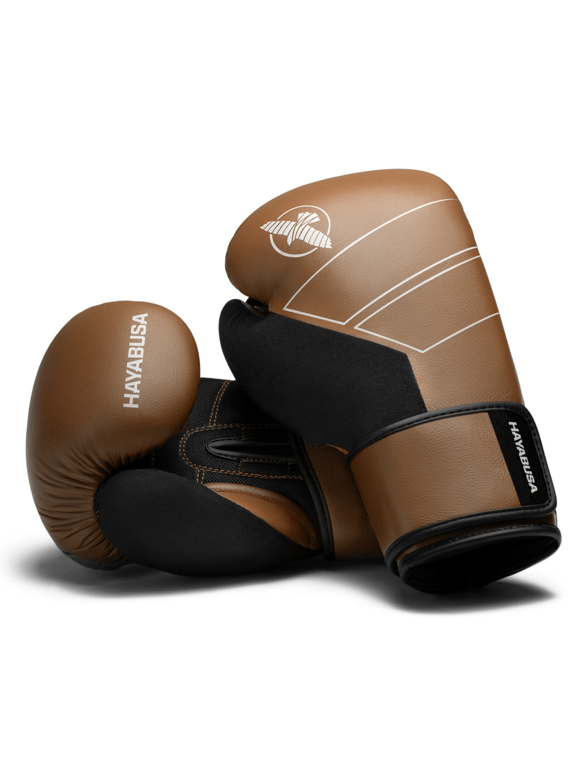 Hayabusa S4 Leather Boxing Gloves, golden brown, image 2