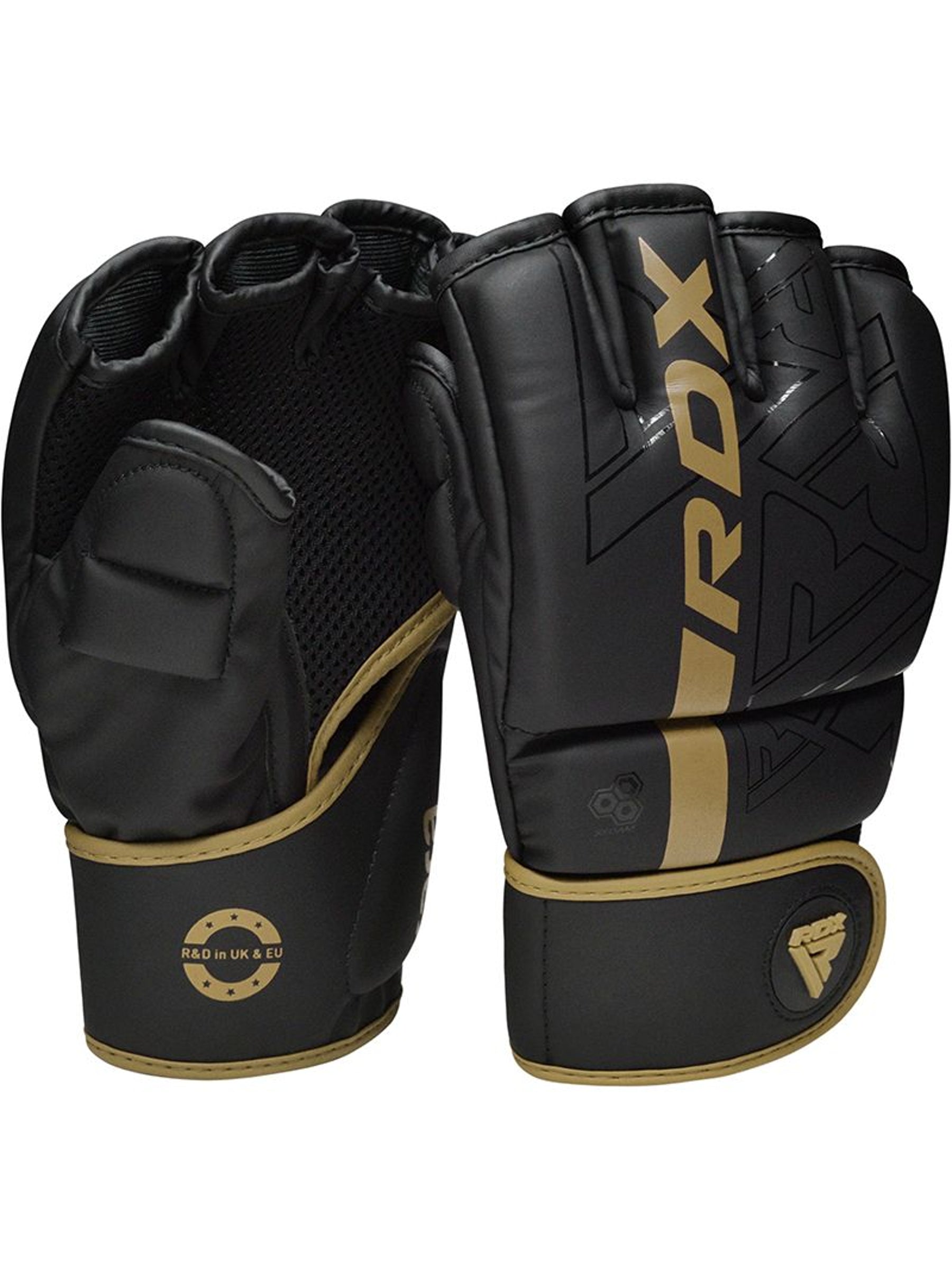 RDX F6 KARA MMA Grappling Gloves - Gold