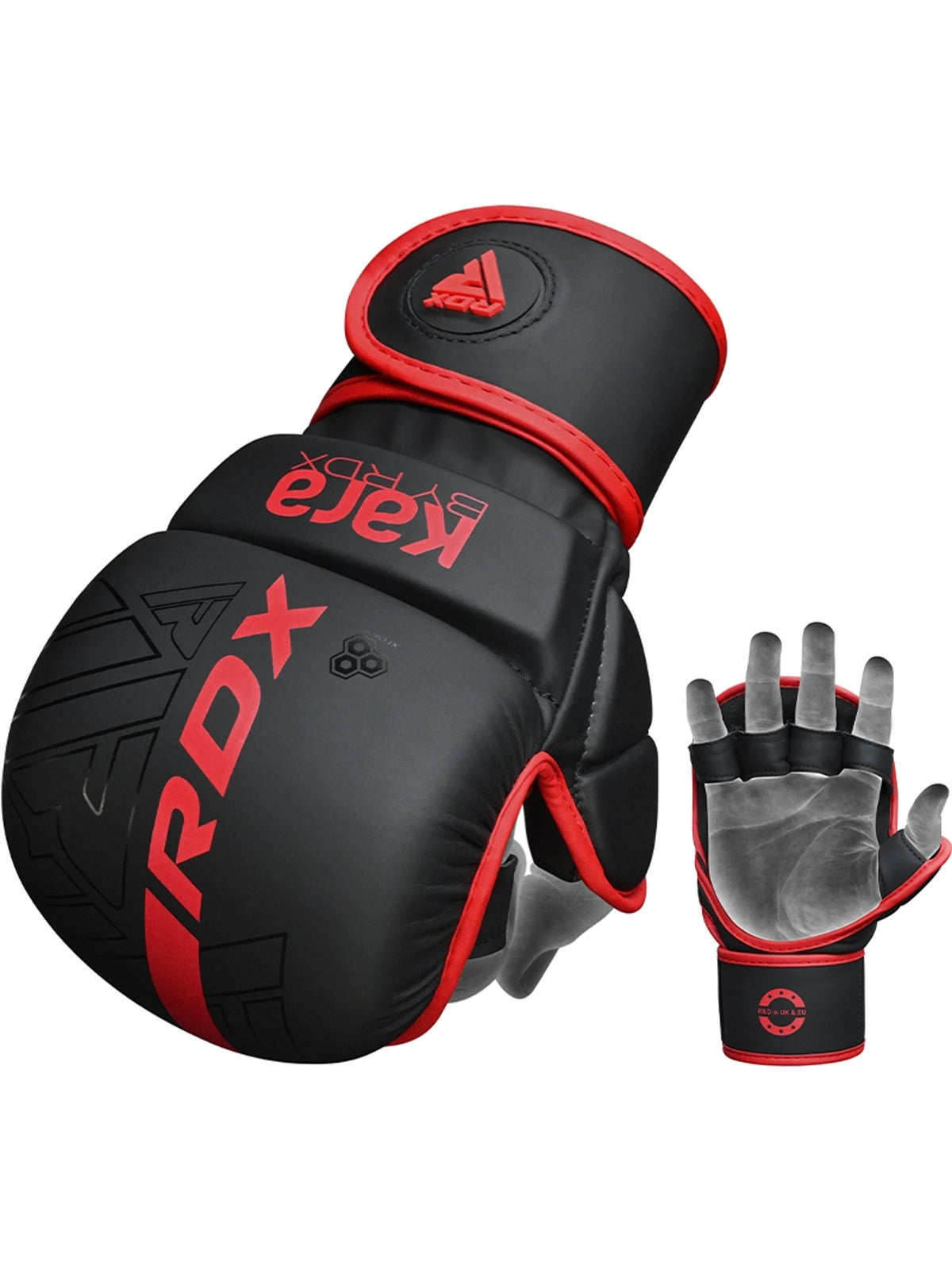 RDX F6 KARA MMA Sparring Gloves 7oz - Red