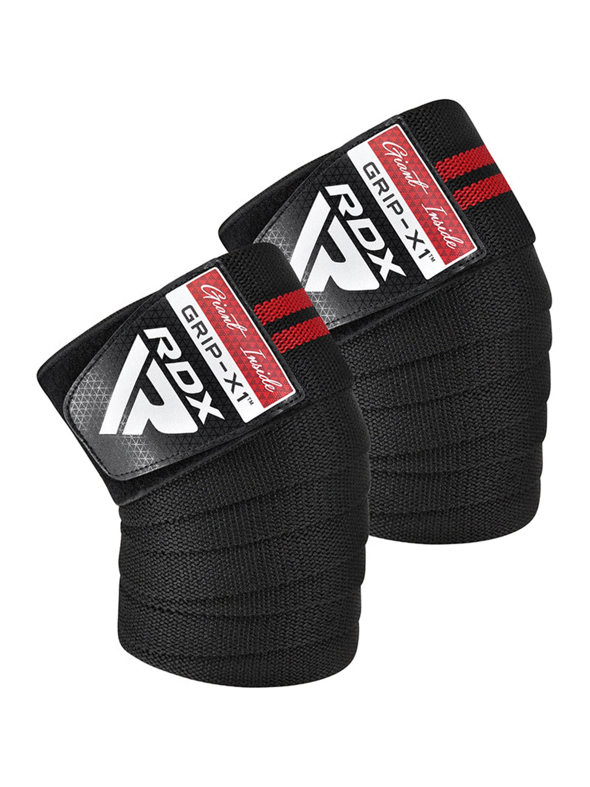 RDX KR11 Gym Knee Wrap - Black/Red