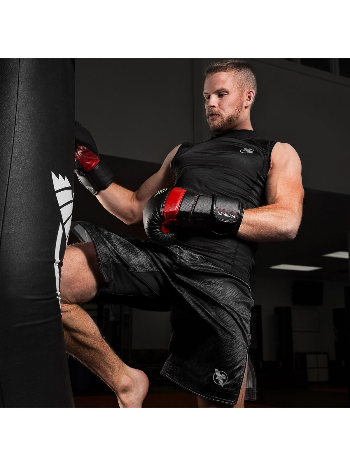 Hayabusa Hexagon MMA Shorts, grey, image 4