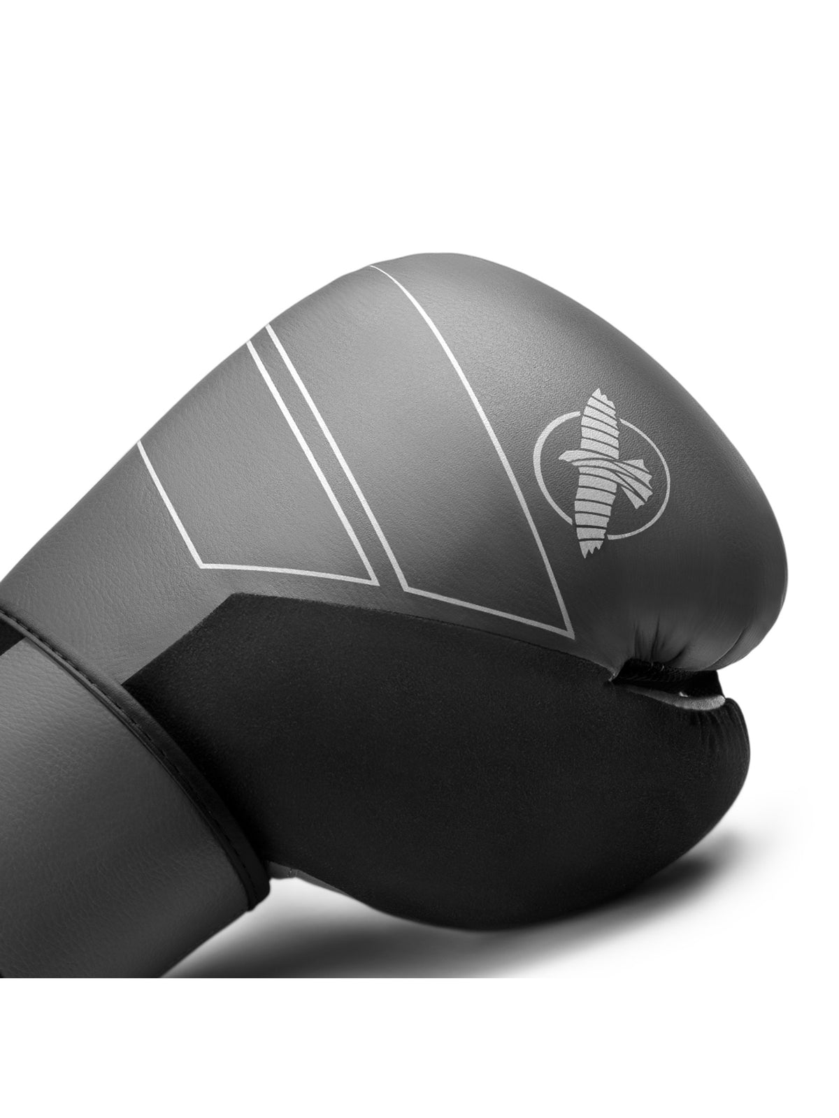Hayabusa S4 Leather Boxing Gloves, grey, image 4