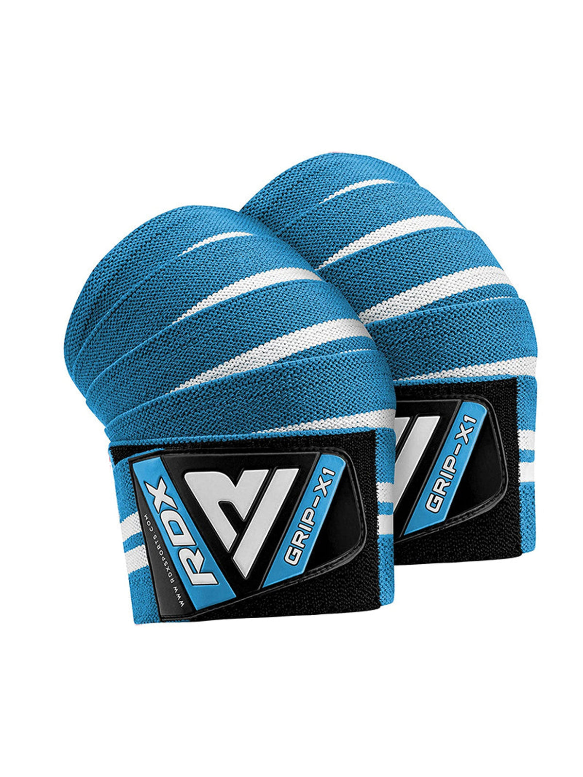 RDX K4 Weightlifting Knee Wraps – Sky Blue