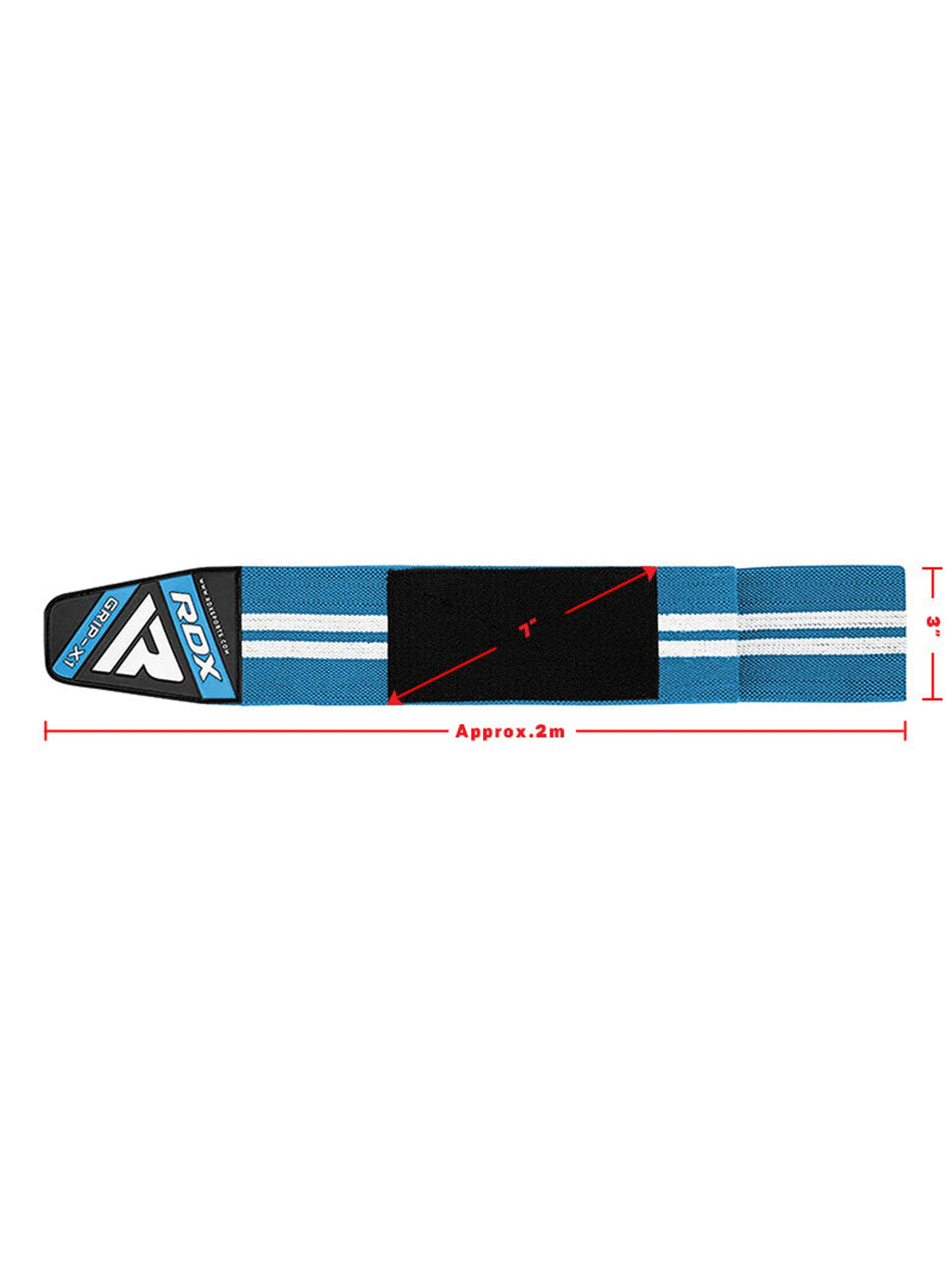 RDX K4 Weightlifting Knee Wraps – Sky Blue