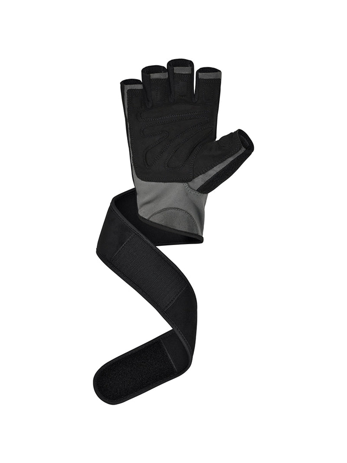 RDX L4 Open Finger Weightlifting Gym Gloves - Gray