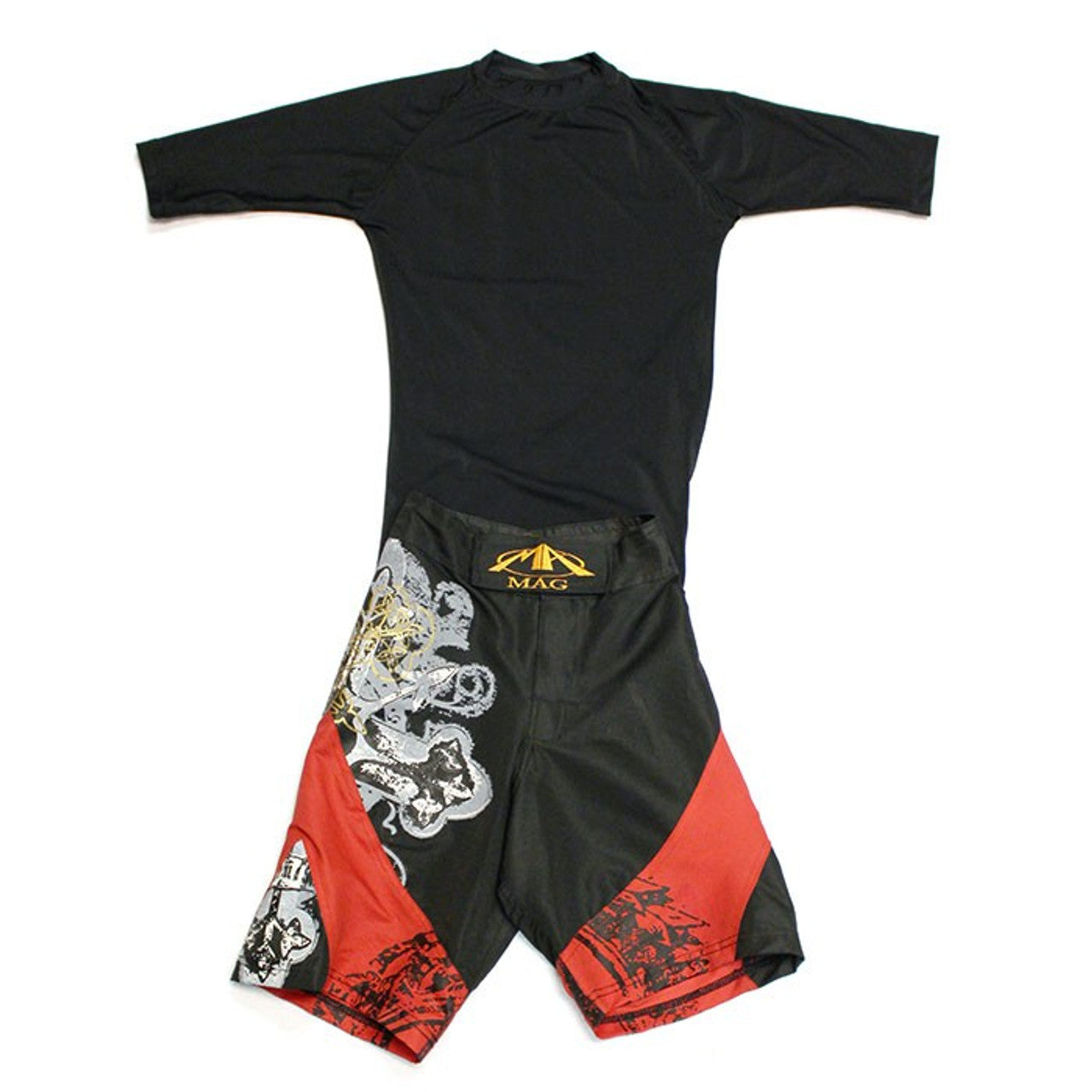MAG MMA Rash Guards Black, White
