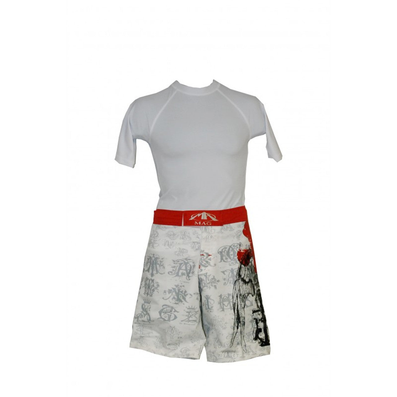 MAG MMA Warrior Shorts White, Black