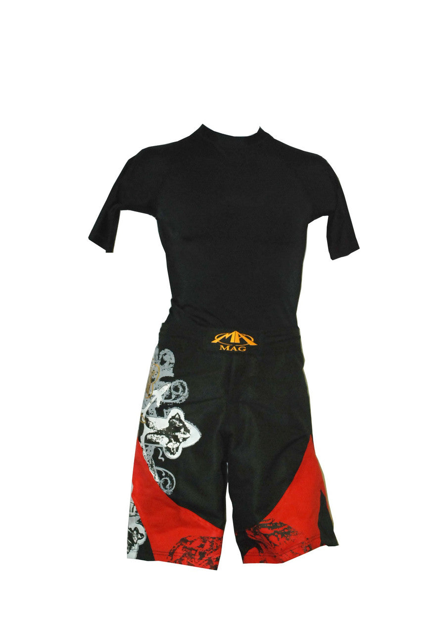 MAG MMA Warrior Shorts White, Black