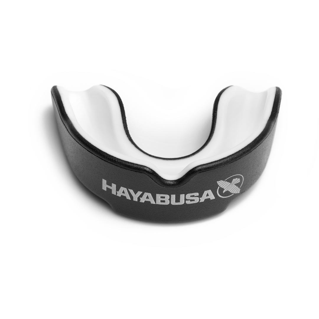 Hayabusa Combat Youth Mouth Guard - Black/White