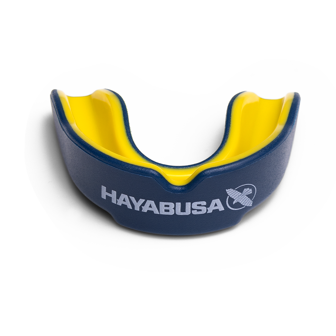 Hayabusa Combat Youth Mouth Guard - Navy/Yellow