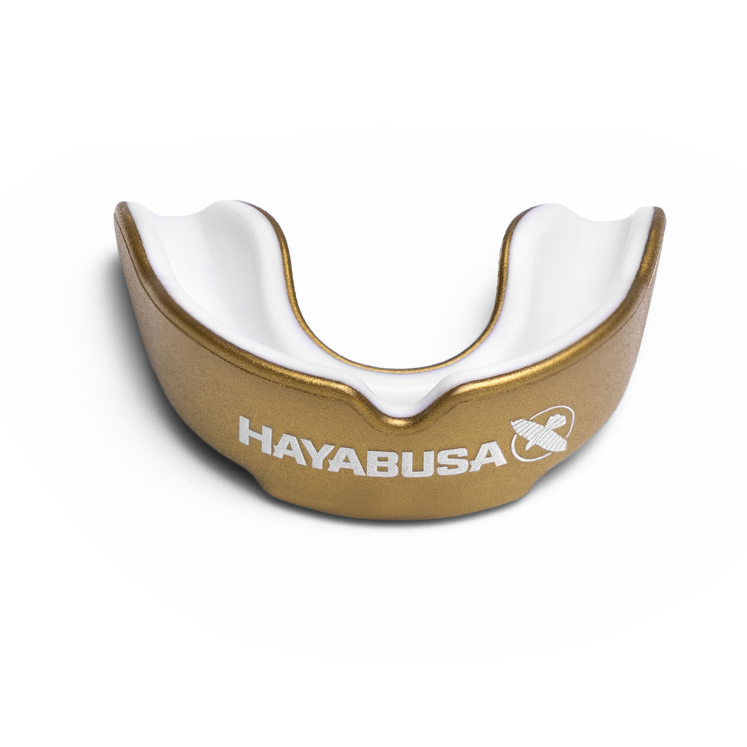 Hayabusa Combat Youth Mouth Guard - Gold/White