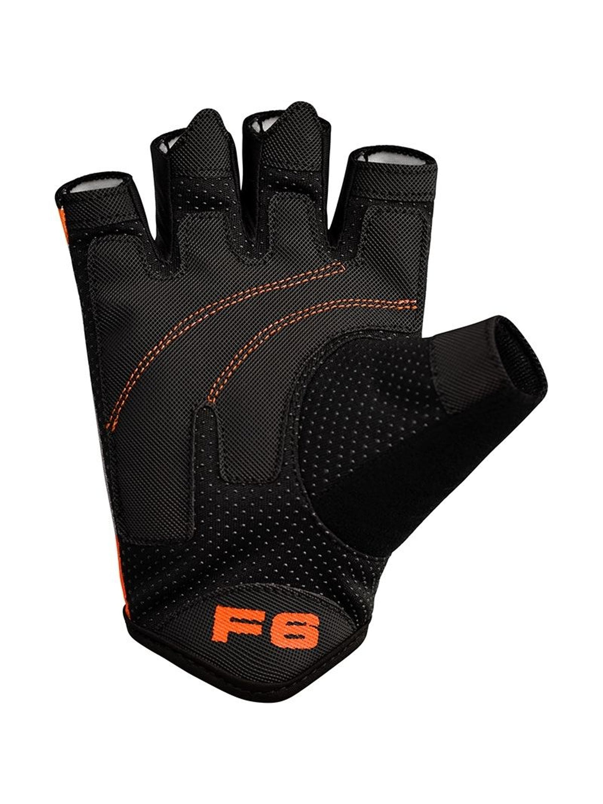 RDX F6 Fitness Gym Gloves, orange, image 2