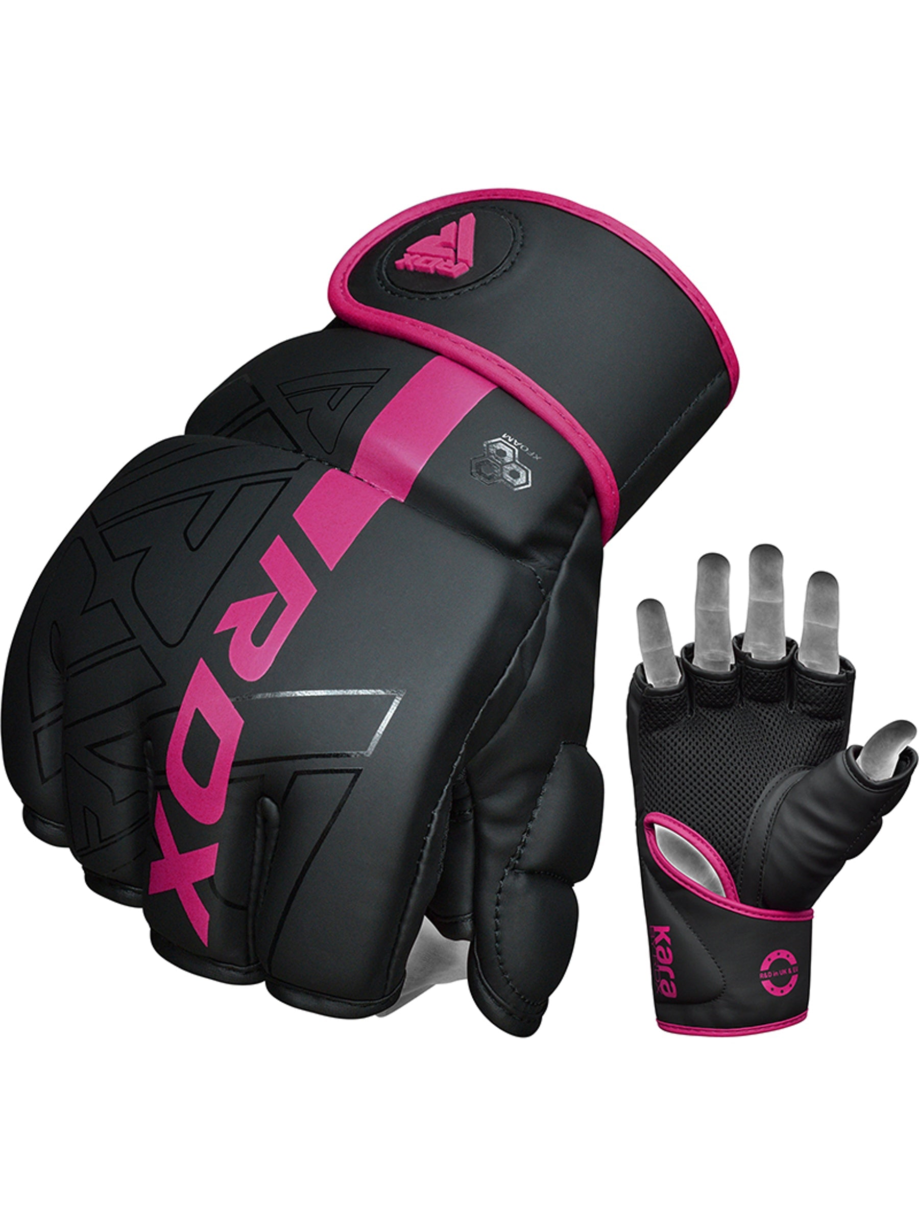 RDX F6 KARA MMA Grappling Gloves - Pink