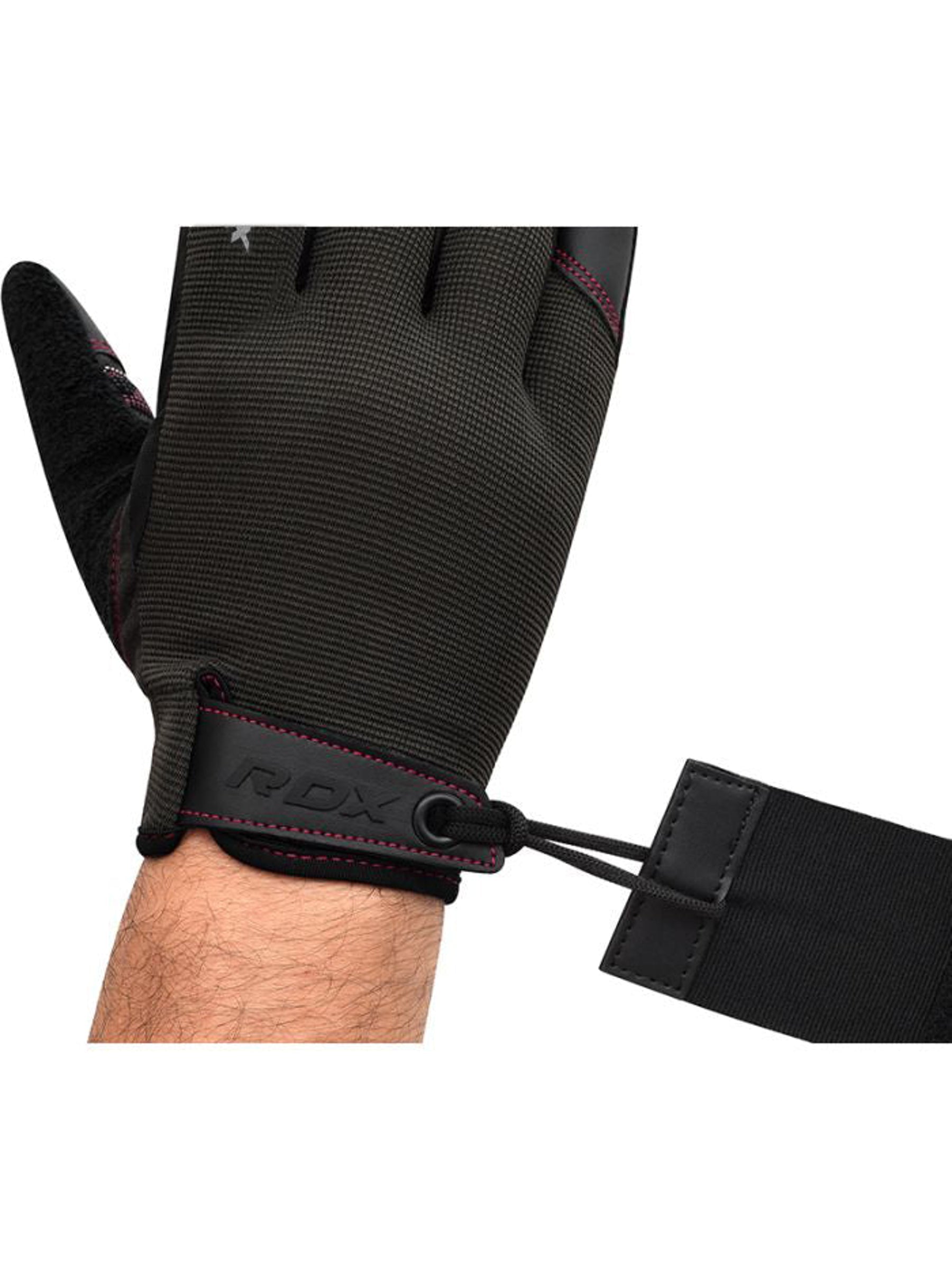 RDX T2 Weightlifting Full Finger Gym Gloves - Pink