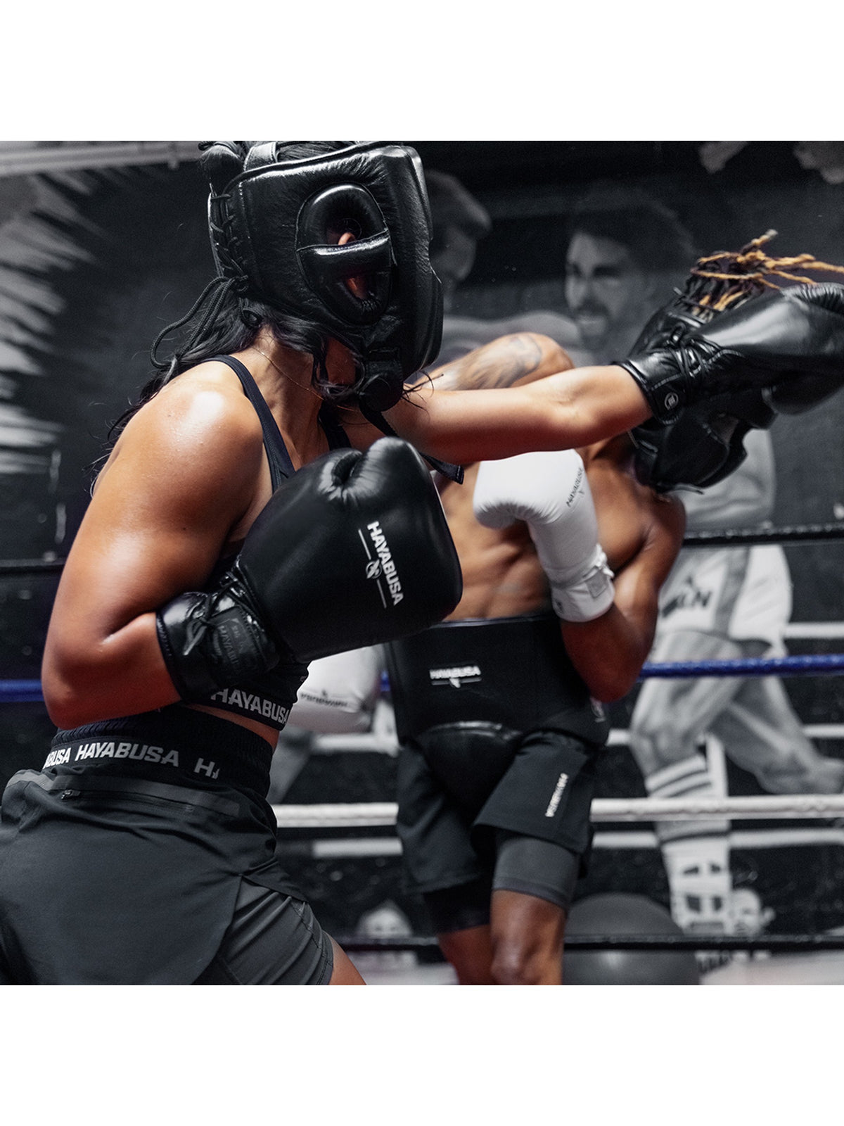 Hayabusa Pro Lace Boxing Gloves, black, image 6