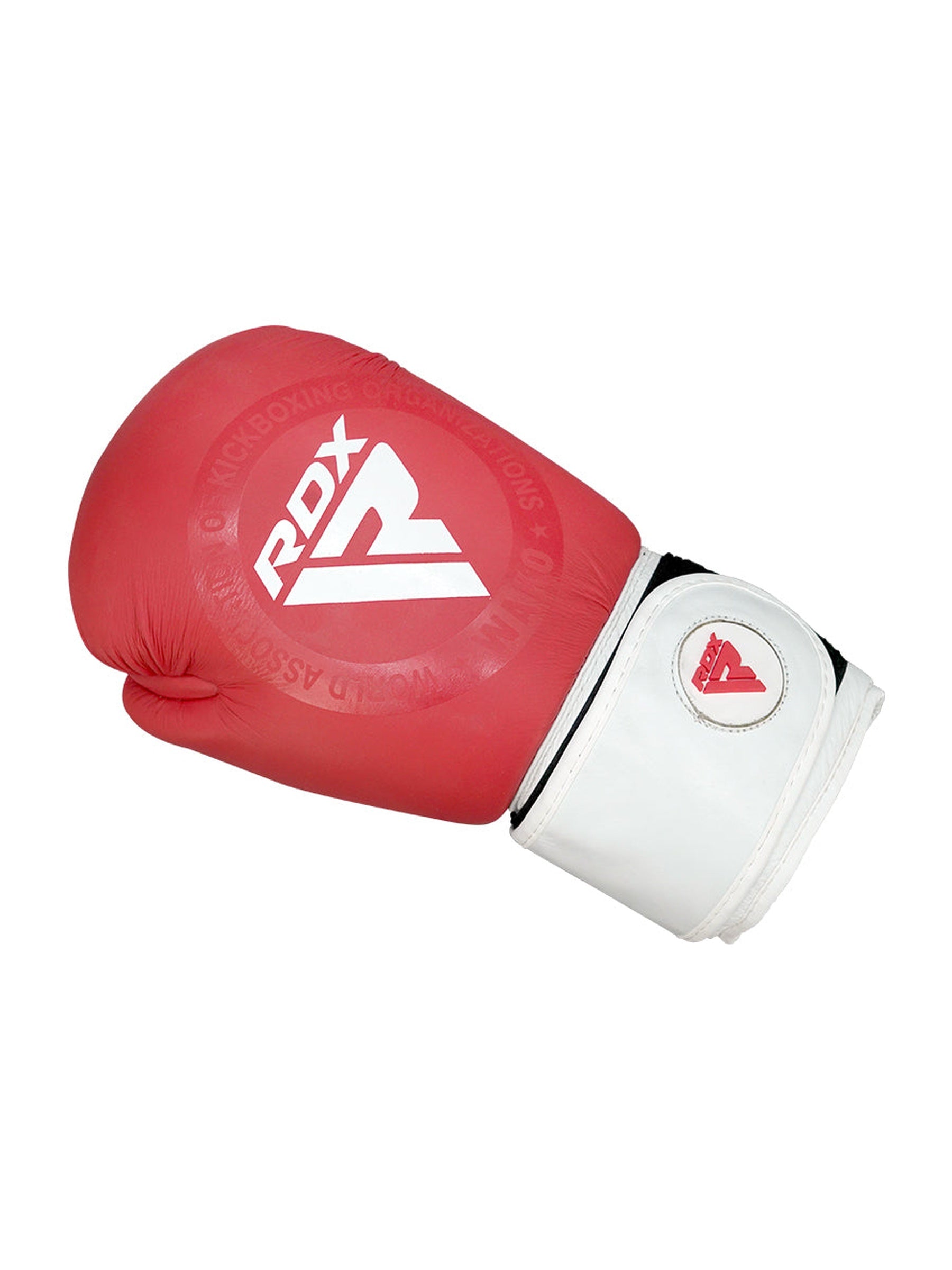 RDX T1 WAKO Boxing Gloves – Cowhide Leather Competition Gloves | Red | 8–16 oz