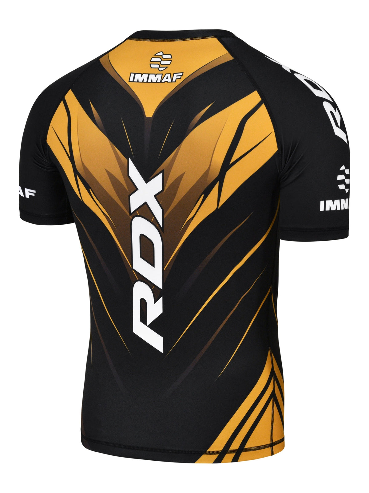 RDX IMMAF Compression Shirt – Gold – collar detail