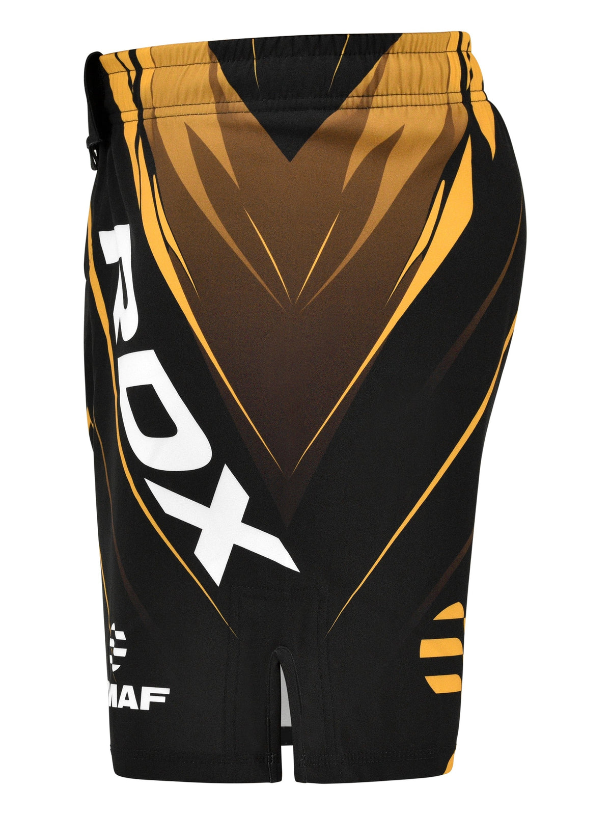 RDX IMMAF MMA Fight Shorts – Gold – action
