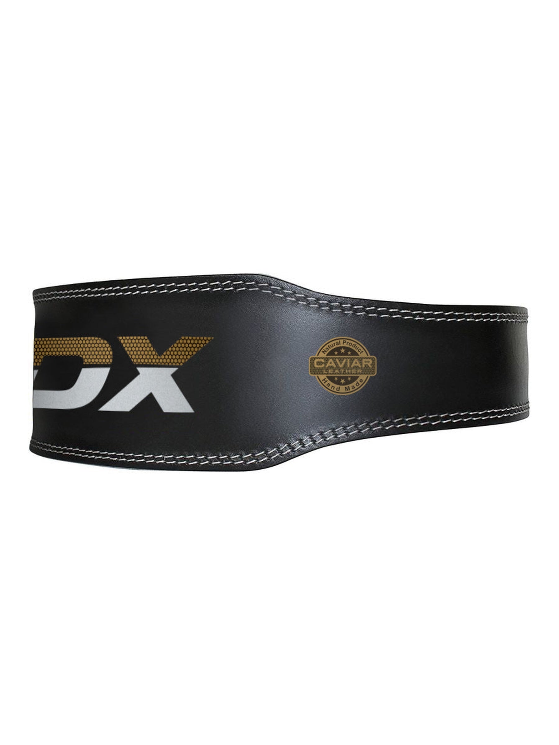RDX 4 Inch Leather Weightlifting Gym Belt – Suede Cowhide Back Support | S–3XL