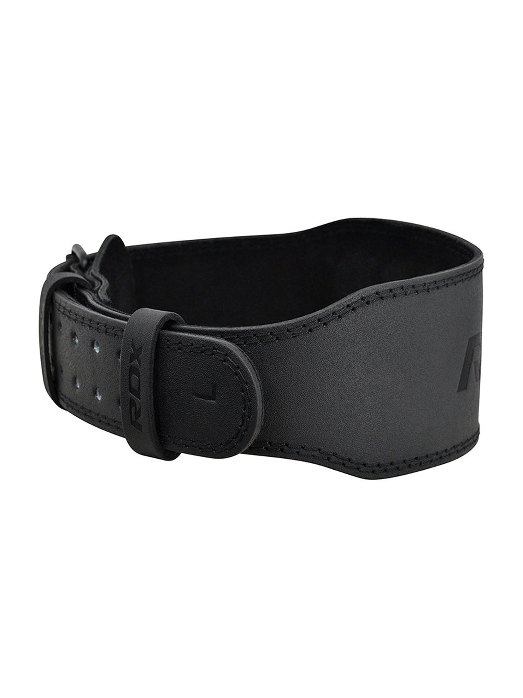 RDX 4 Inch Leather Weightlifting Gym Belt – Suede Cowhide Back Support | S–3XL