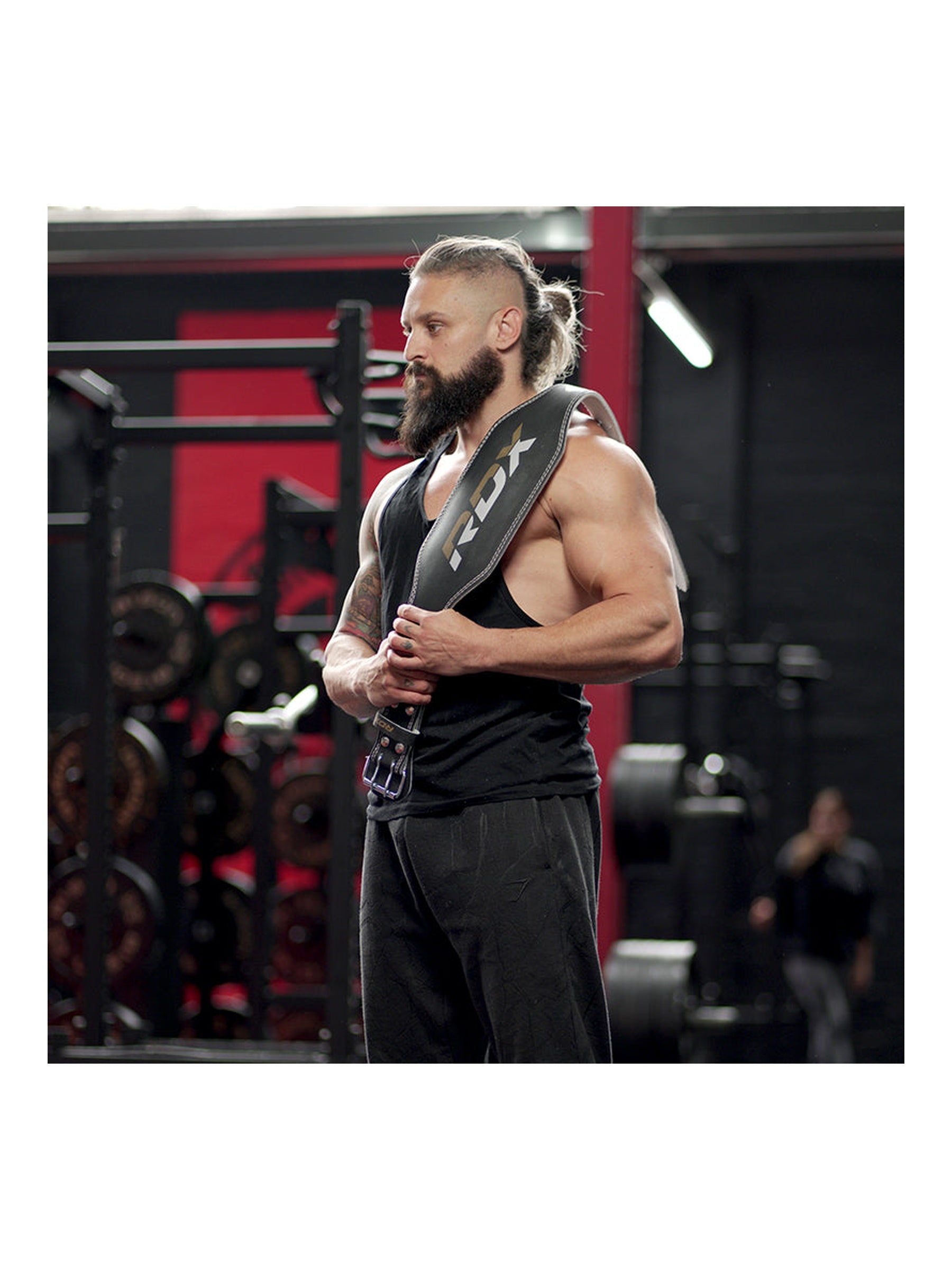 RDX 6 Inch Leather Gym Belt – Wide Back Support Weightlifting Belt | S–3XL