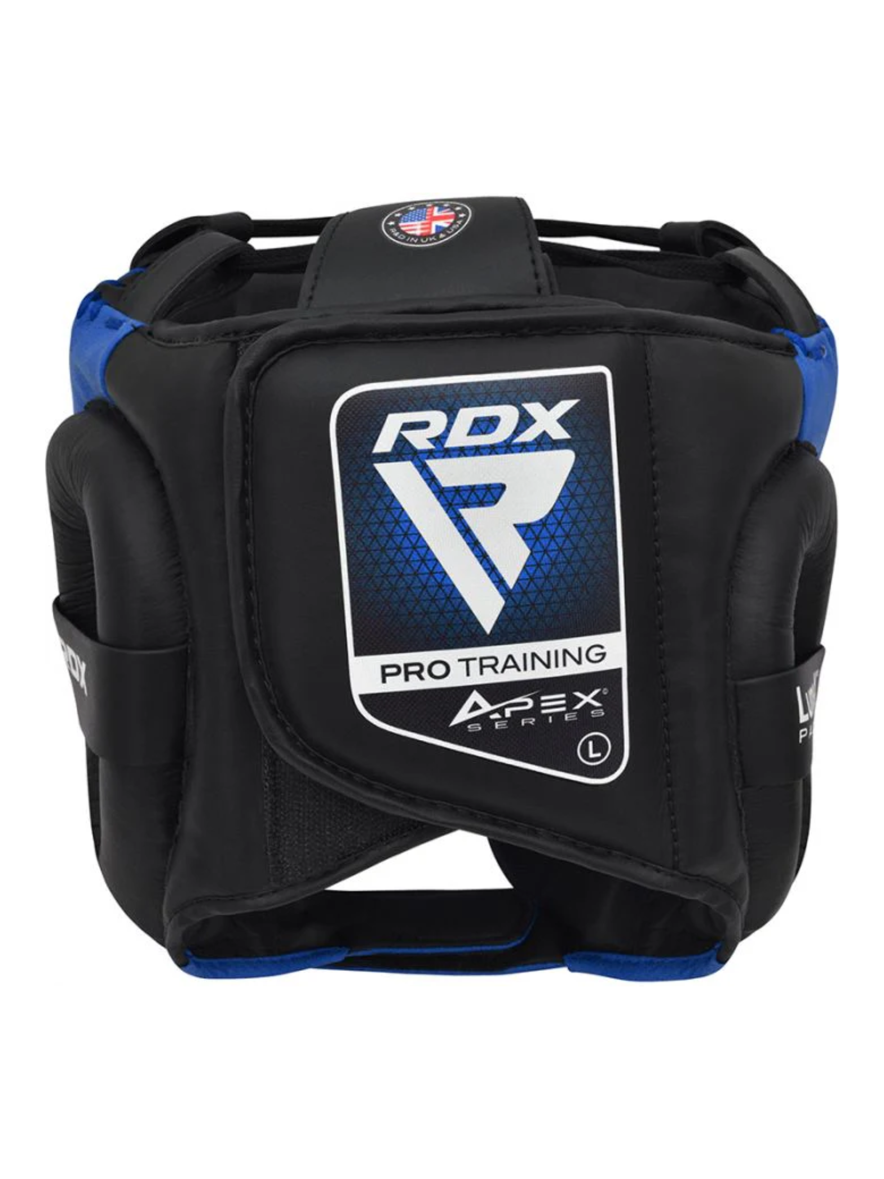 RDX APEX Boxing Head Gear with Cheek Protector – Full Face Protection | Red & Blue | S–XL