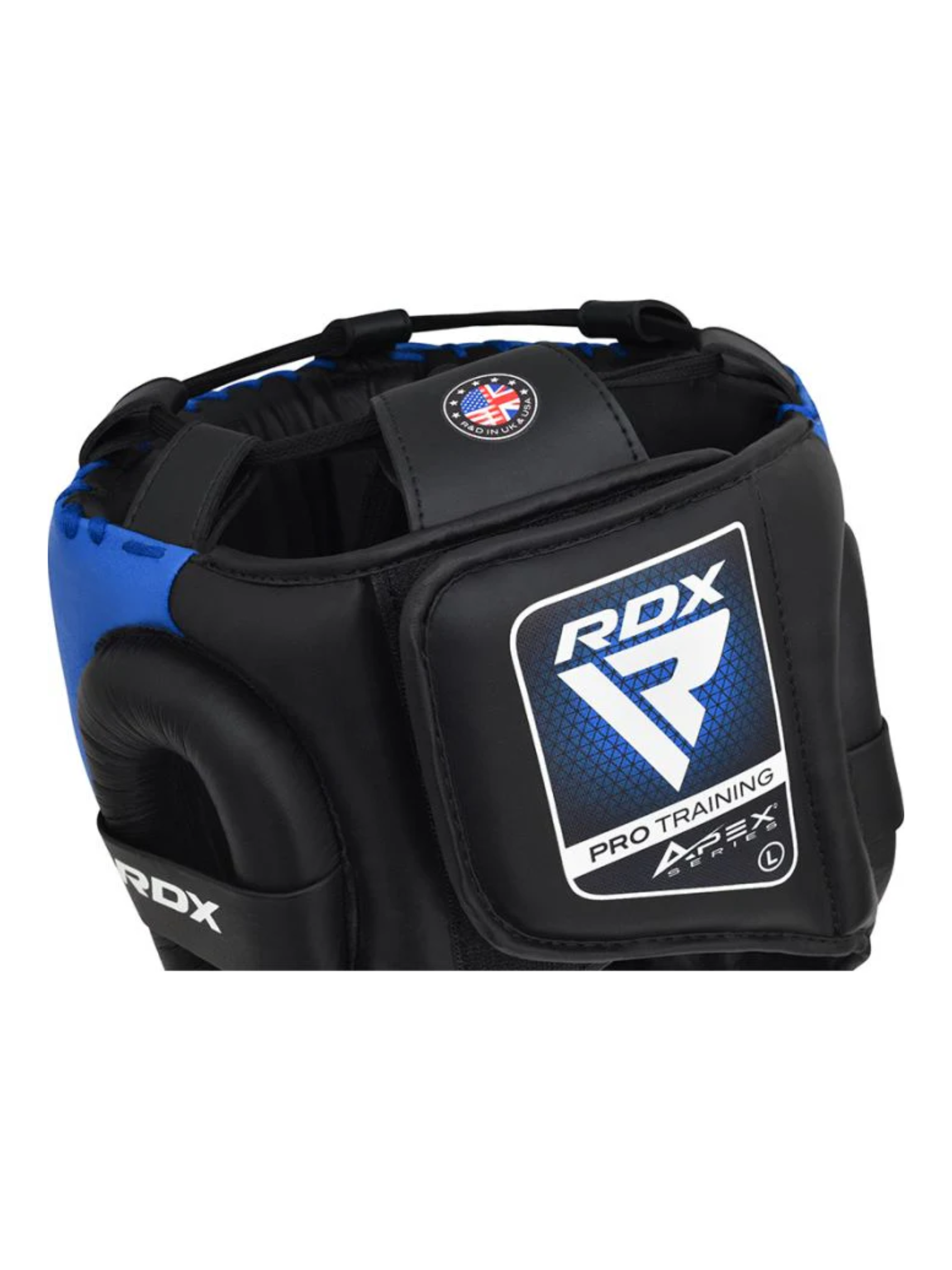 RDX APEX Boxing Head Gear with Cheek Protector – Full Face Protection | Red & Blue | S–XL