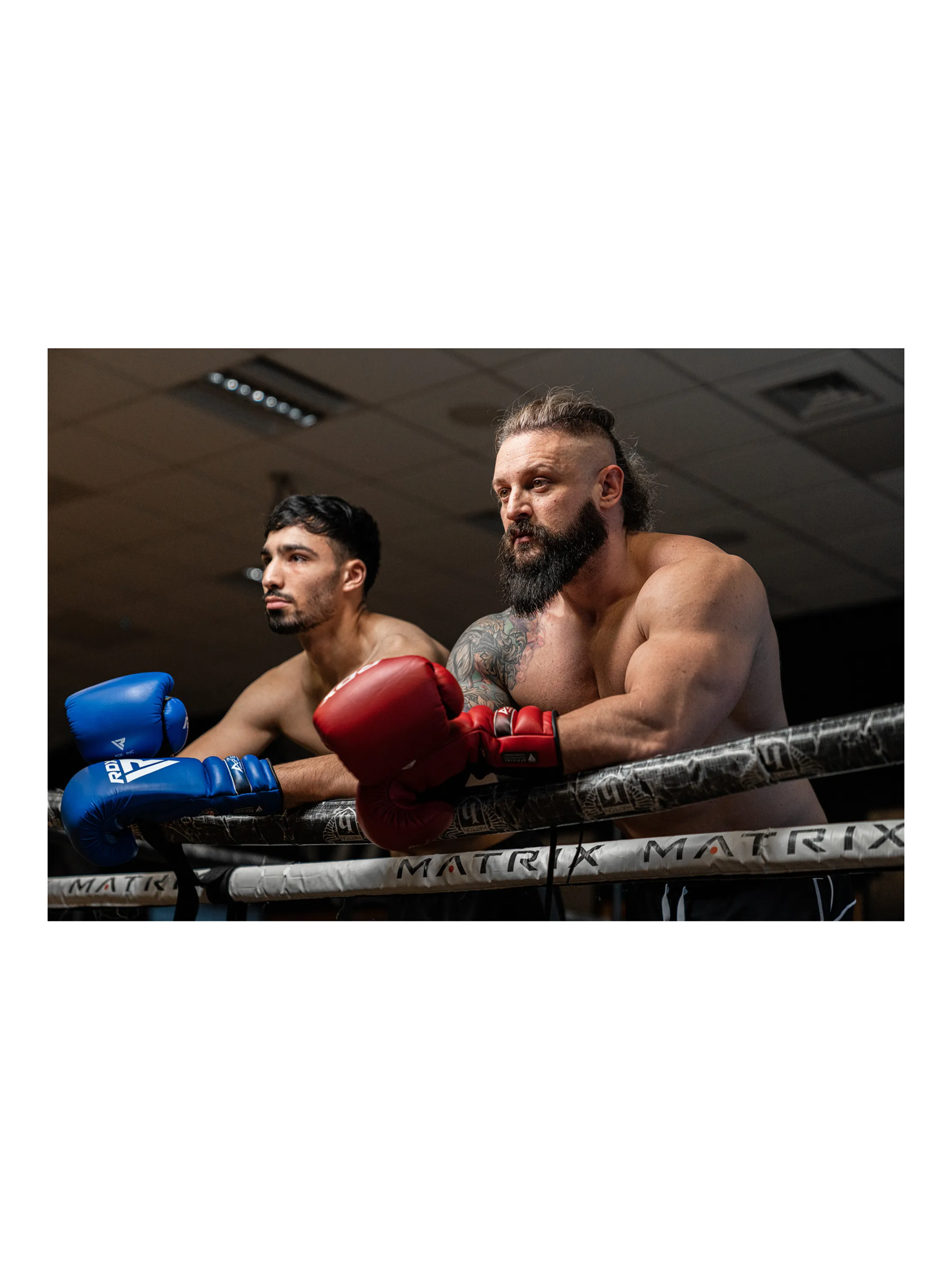 RDX APEX Lace Up Training/Sparring Boxing Gloves – Pro Training Gloves | Red & Blue | 10–16 oz