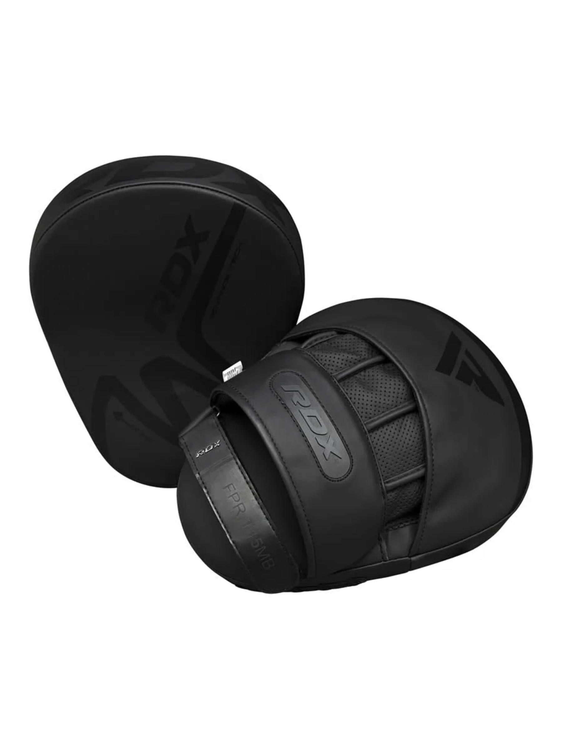 RDX T15 Noir Focus Pads – ConvEX Skin MMA Boxing Mitts Black - detail view